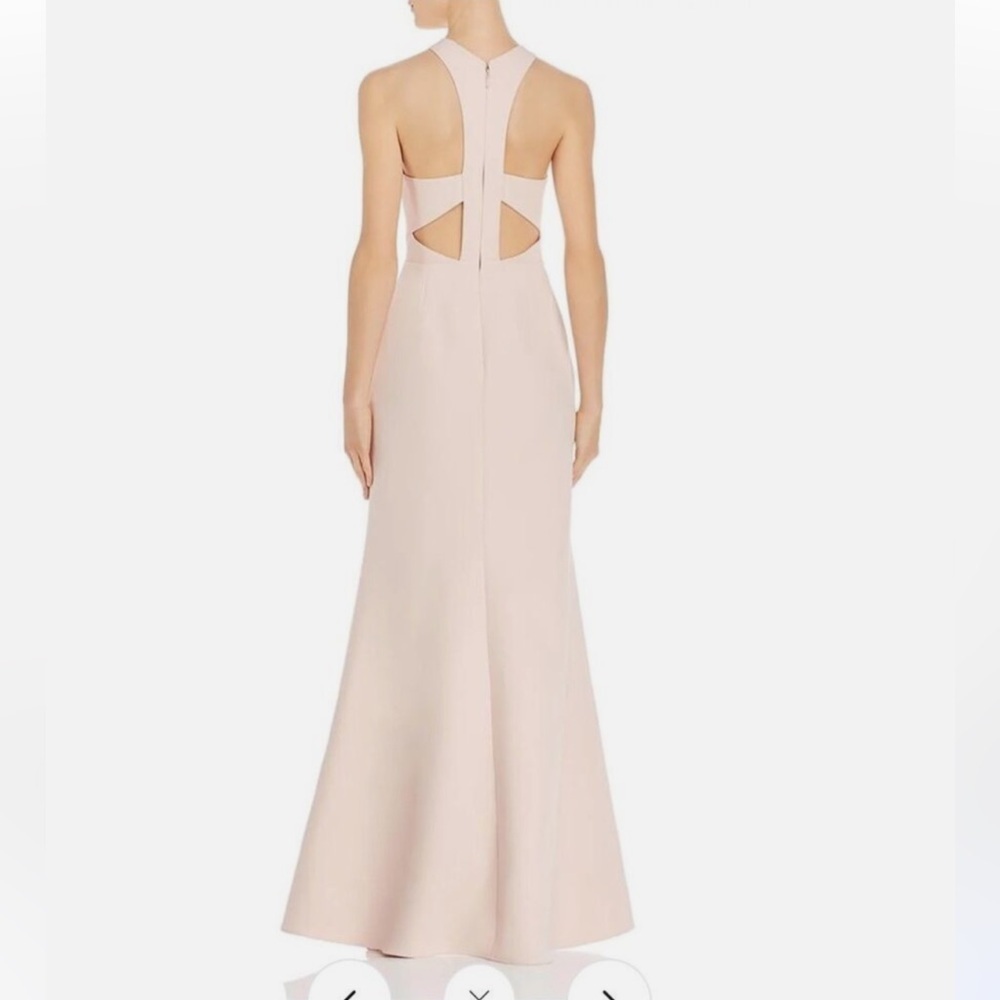 BCBG MAX AZRIA Womens Cut-Out Halter Evening Dress- Bare Pink size 10 - Picture 2 of 8